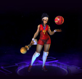 Li-Ming en tenue de volleyeuse