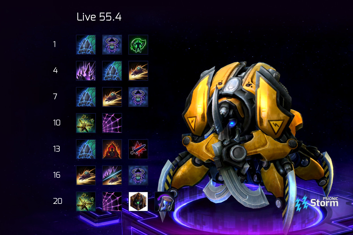 Anub arak standard Build on Psionic Storm Heroes of the Storm