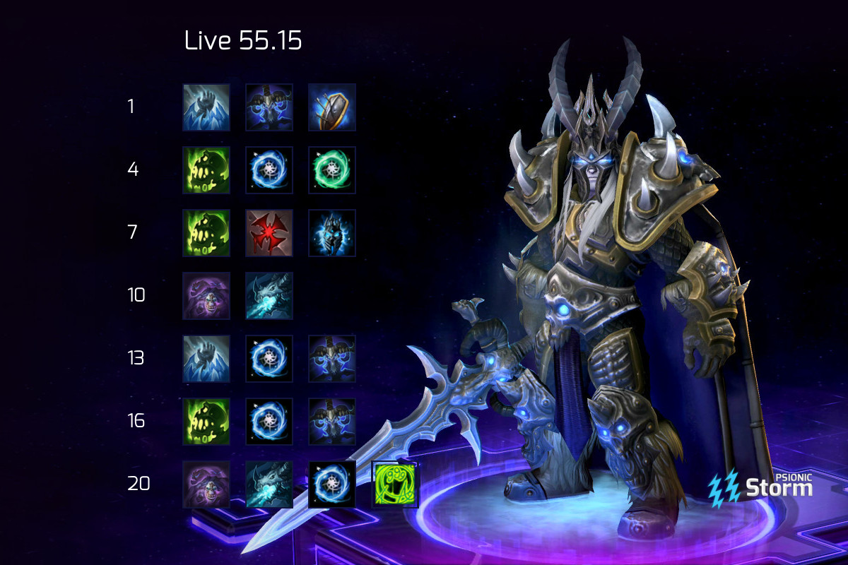 Arthas Main Tank Build | Build on Psionic Storm - Heroes of the Storm
