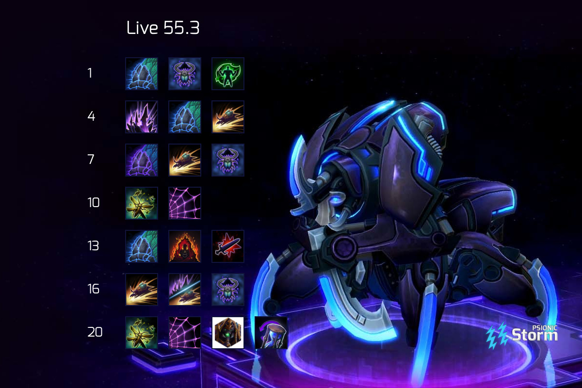 Anub arak Beetle Lord Build Build on Psionic Storm Heroes of