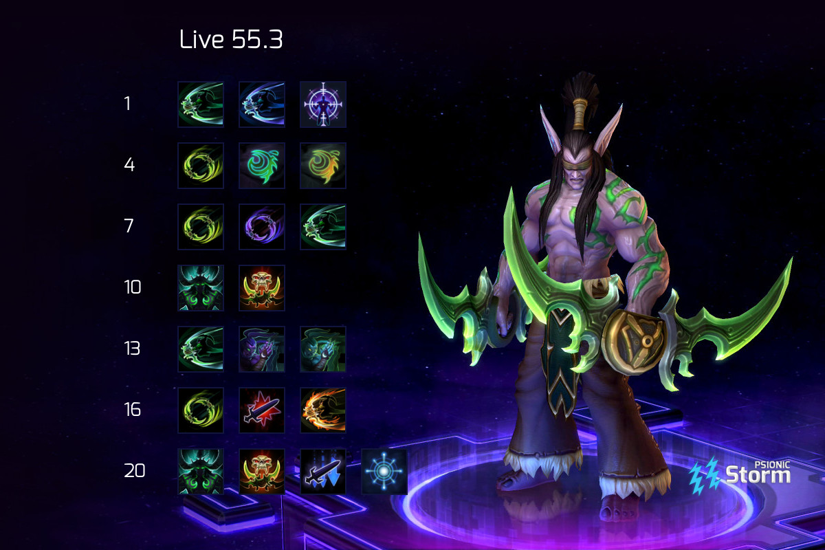 Heroes of the Storm (Gameplay) - Illidan Meta Build (HotS Illidan Gamepl