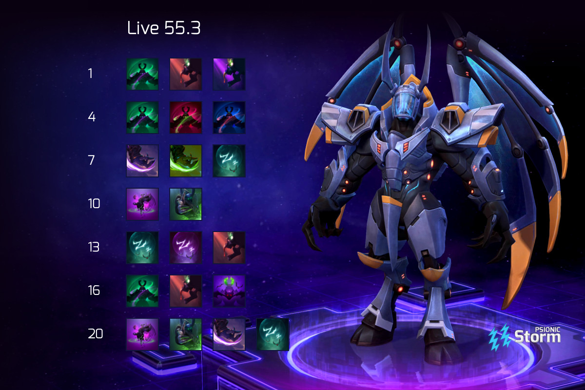 Samuro Damage Focused Build  Build on Psionic Storm - Heroes of