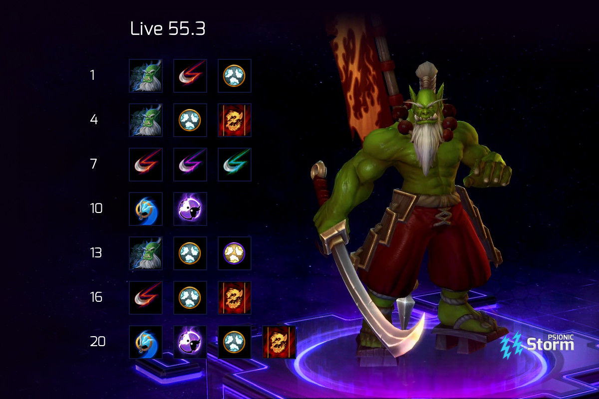 Samuro Damage Focused Build  Build on Psionic Storm - Heroes of