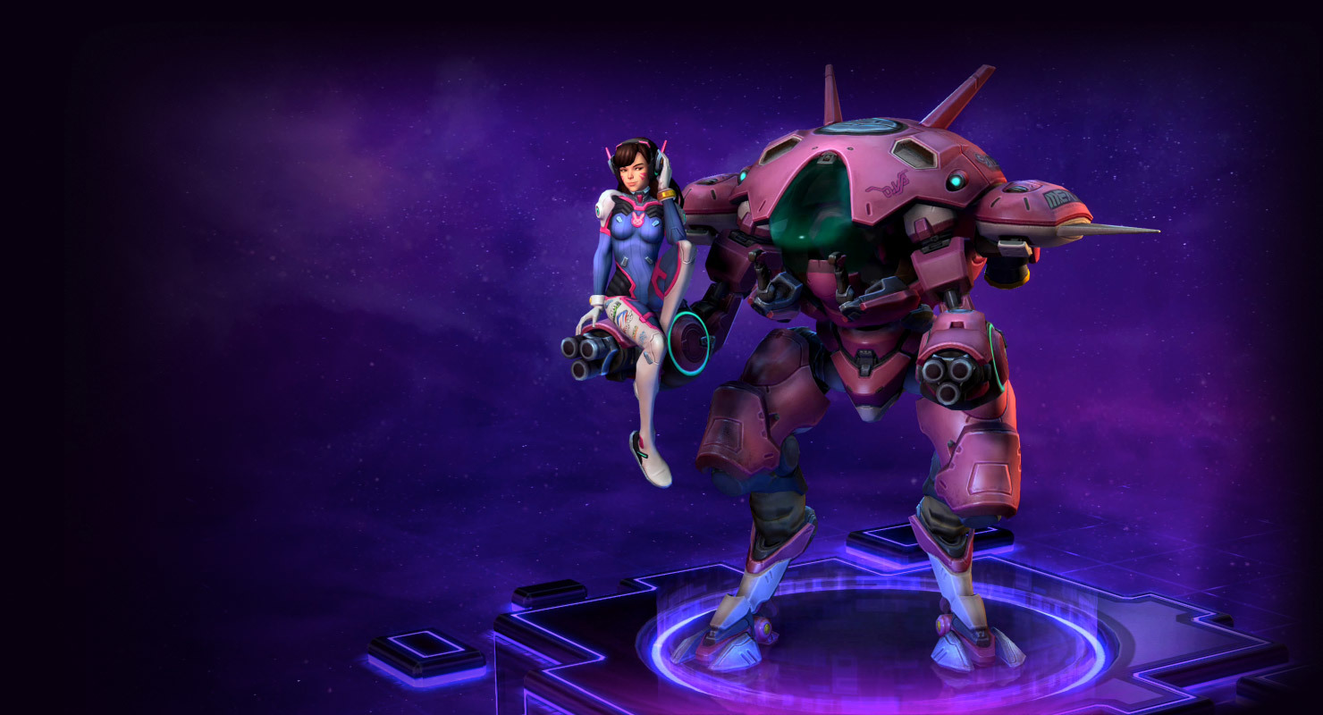 Skins of D.Va Psionic Storm - Heroes of the Storm